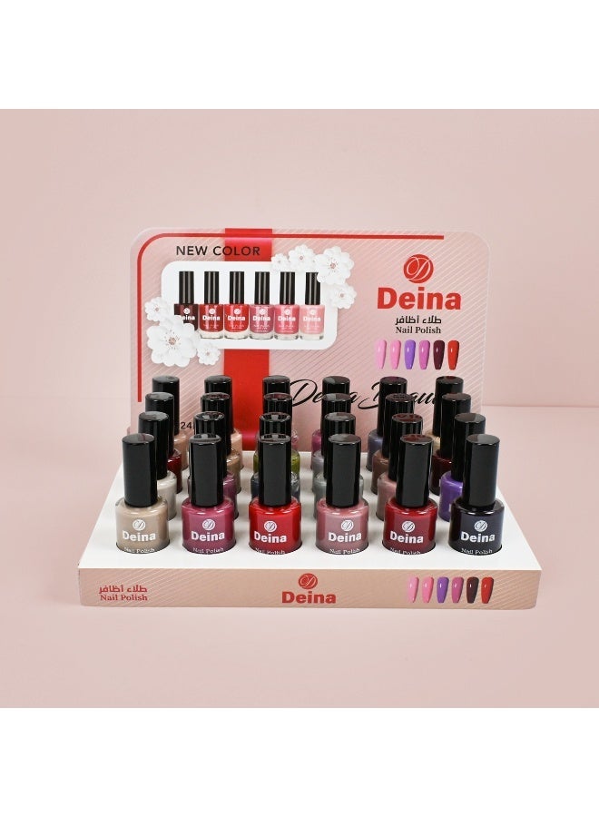 Deina This nail polish set contains 24 rich and varied colors, offering a rich texture and a perfect finish. - Image 2